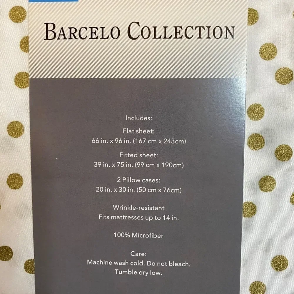 🛍Barcelo Collection 4 PC Sheet Set . Size: Twin